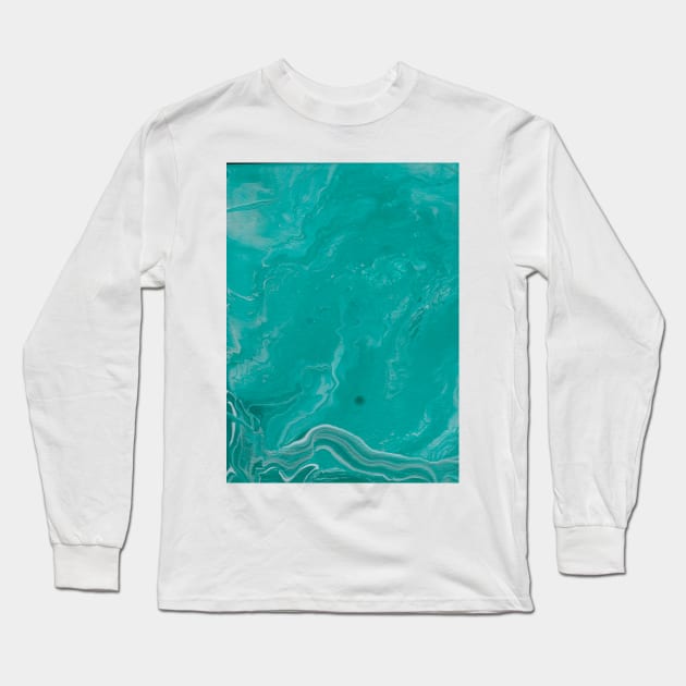 Aquamarine Long Sleeve T-Shirt by eerankin